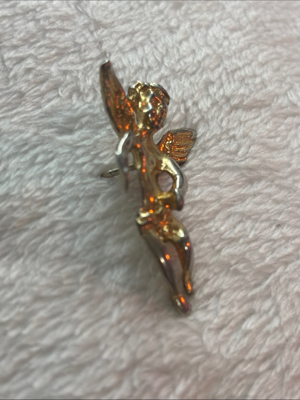 Gold-Tone cherub Angel Wing Pin Brooch - Women's Jewelry